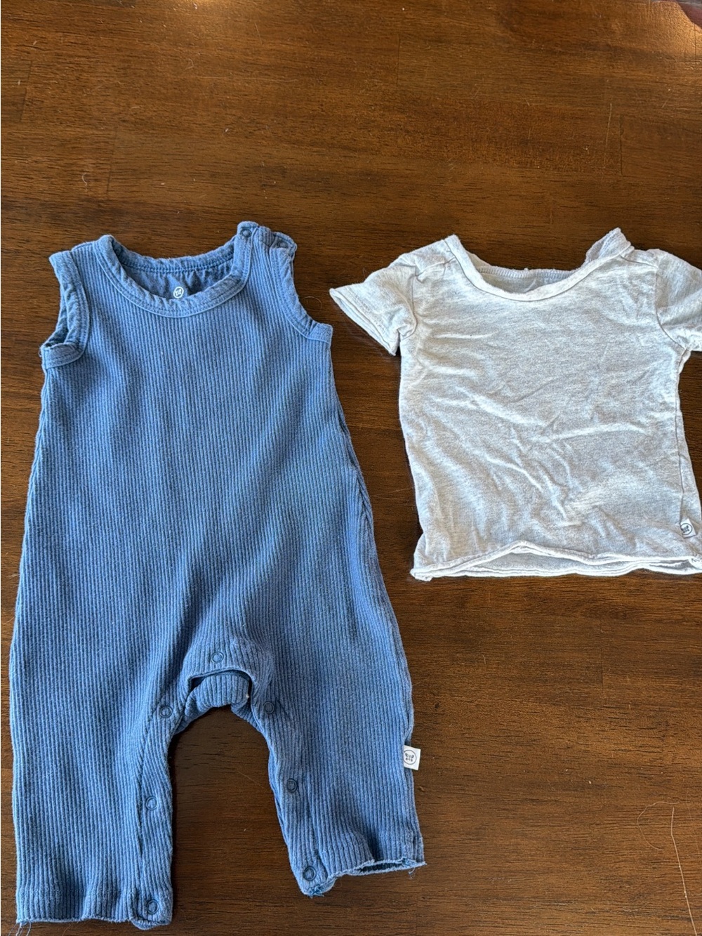 The Honest Company Blue and White Baby Matching Set